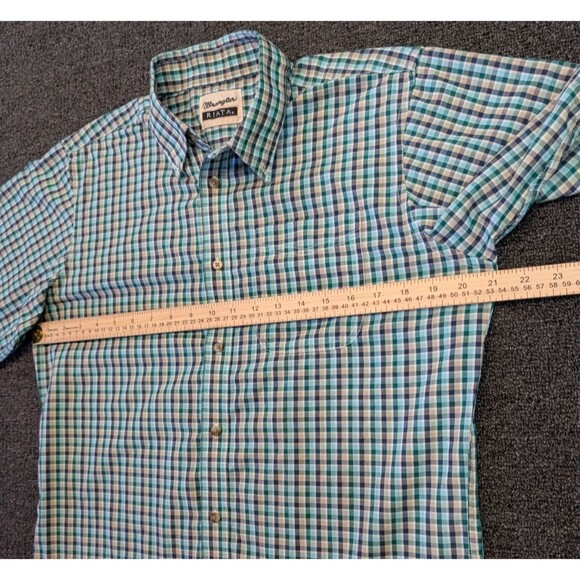 Wrangler Riata Shirt Mens XXL Plaid Button Down Short Sleeve - Picture 6 of 7